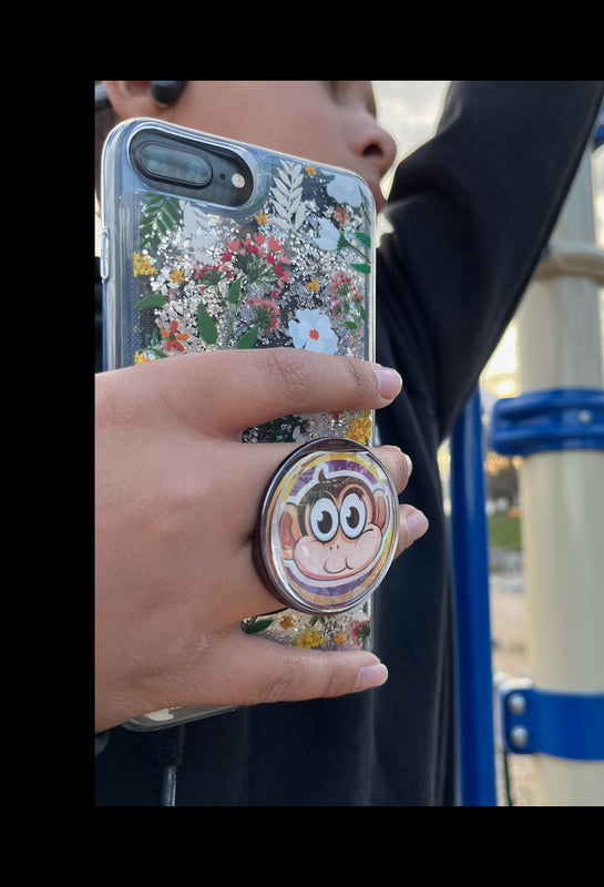 Bling Glitter Sparkle Diamond Mirror Phone Case with Ring Finger Stand  Holder